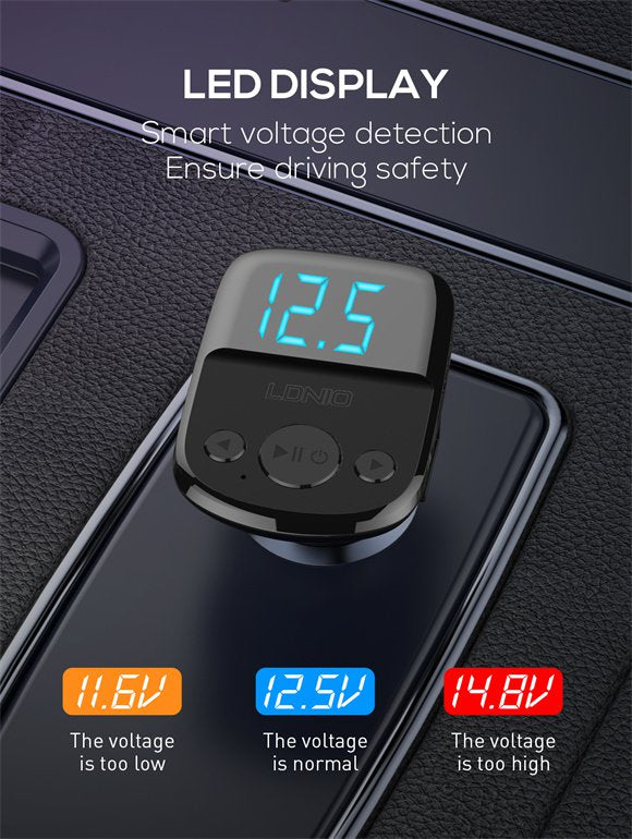 Ldnio 25W Bluetooth 5.0 Player Car Charger C706Q Ldnio 25W Bluetooth 5.0 Player Car Charger C706Q